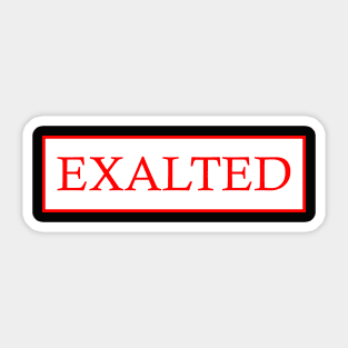 Exalted. Path of Exile Sticker